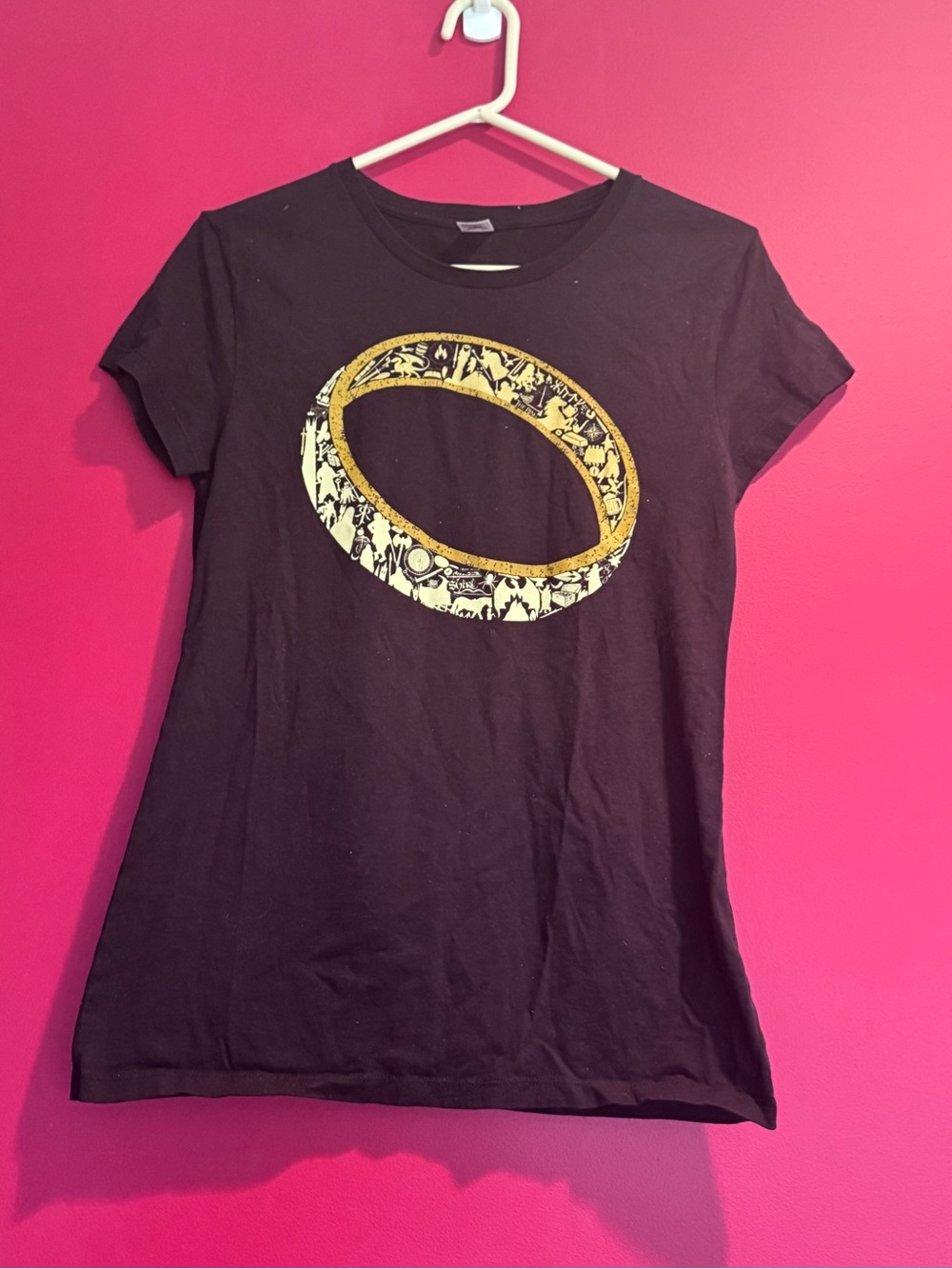 Black Graphic Lord of the Rings Short-Sleeve Women's Tee